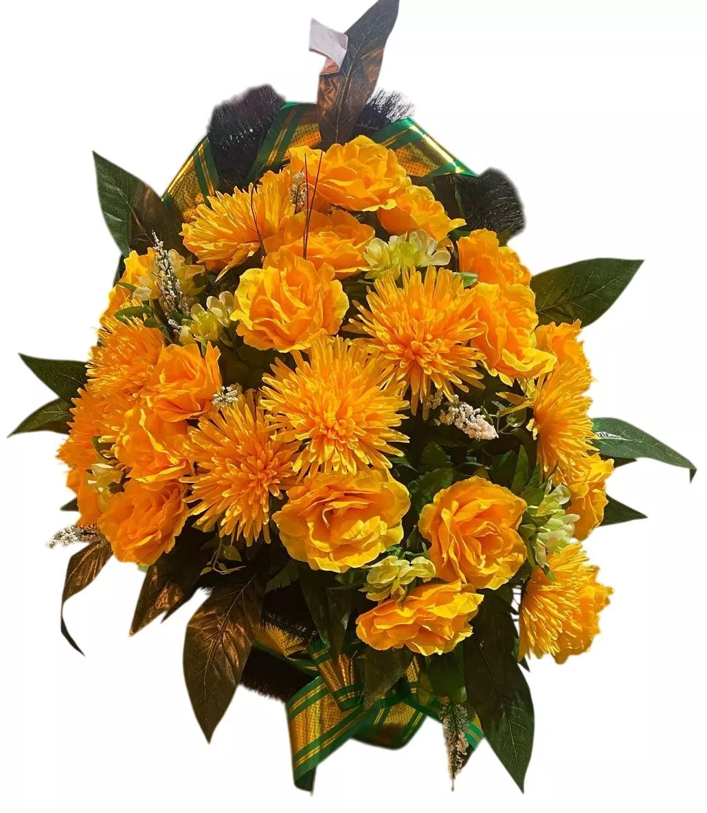 Корзина "Ладья" малая элит желтая