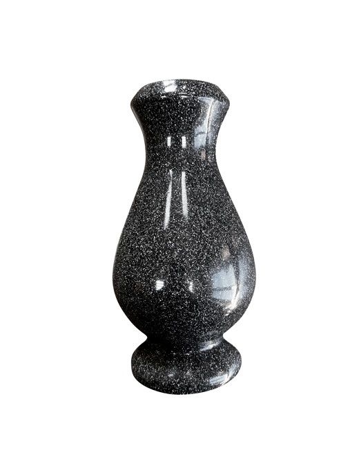 Полуваза 17 см черная