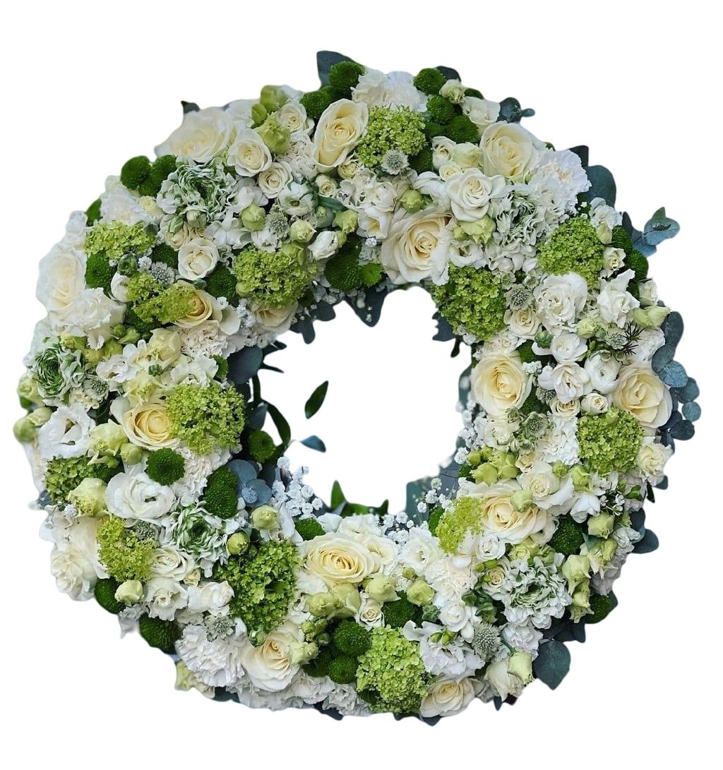 Композиция из живых цветов "ЕвроКолесо" 60 см