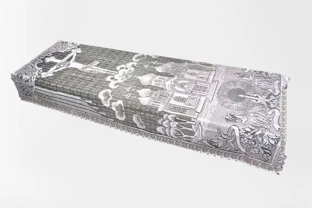 Покрывало в гроб тюль белое