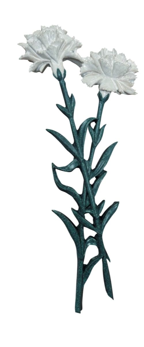 Гвоздика 34см Белая