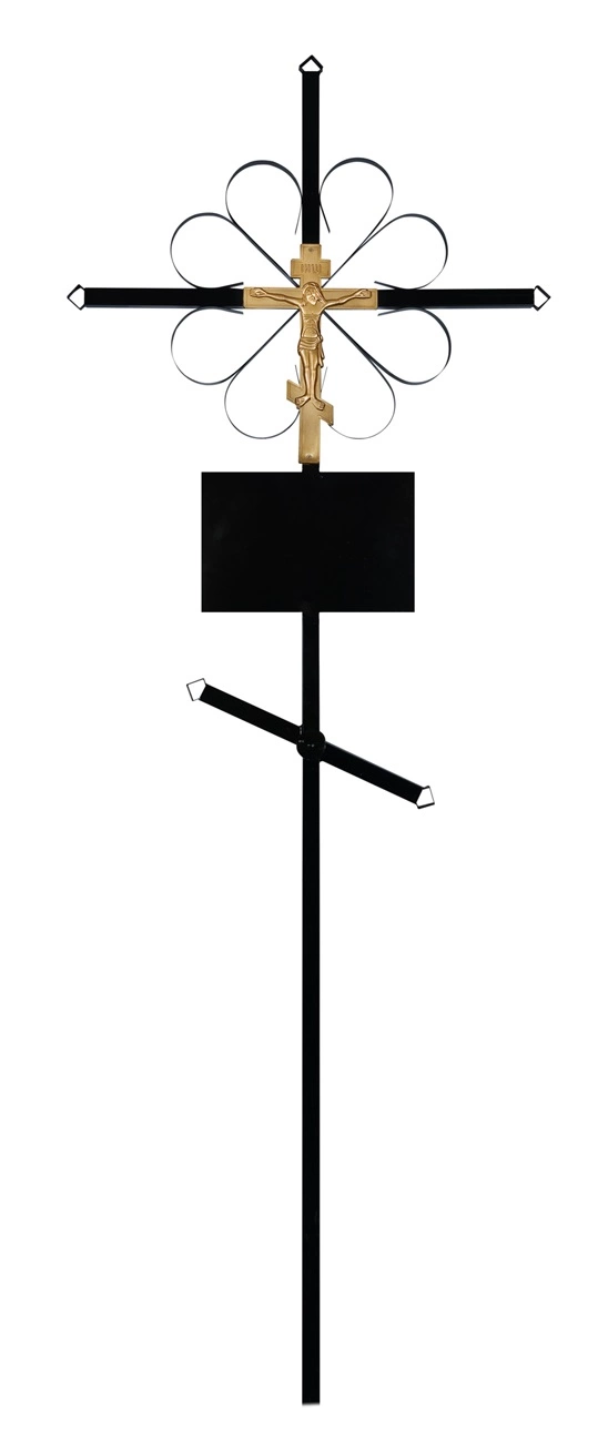 Крест на могилу металлический "Стандарт"