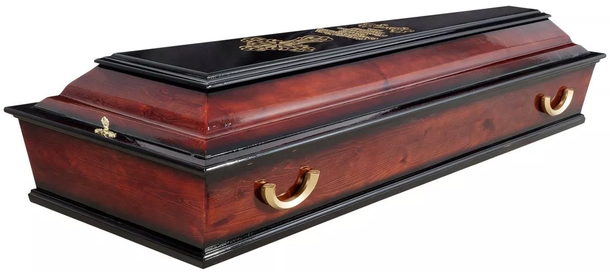 Гроб "Печаль" с символикой 4 гранный