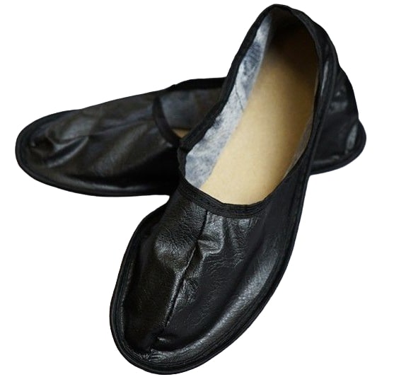 Следки ритуальные кожзам черные/белые