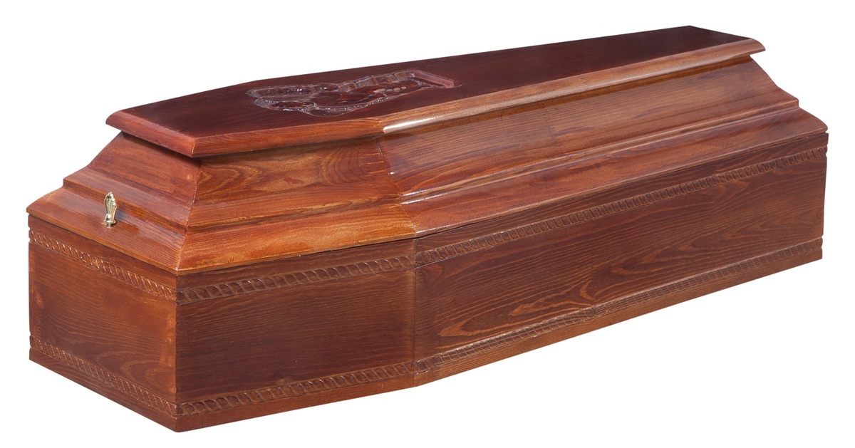 Гроб "Детский" Ангел 6 гранный