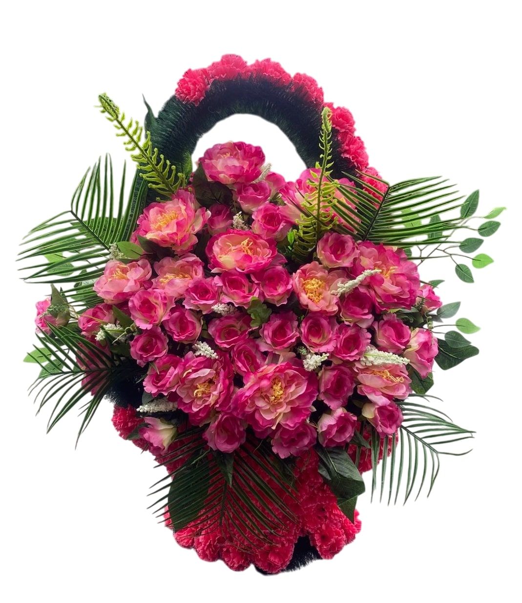 Корзина "Ладья" большая элит розовая