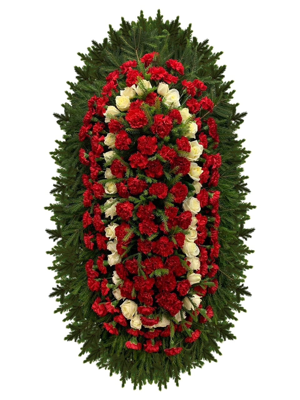 Венок из живых цветов 10