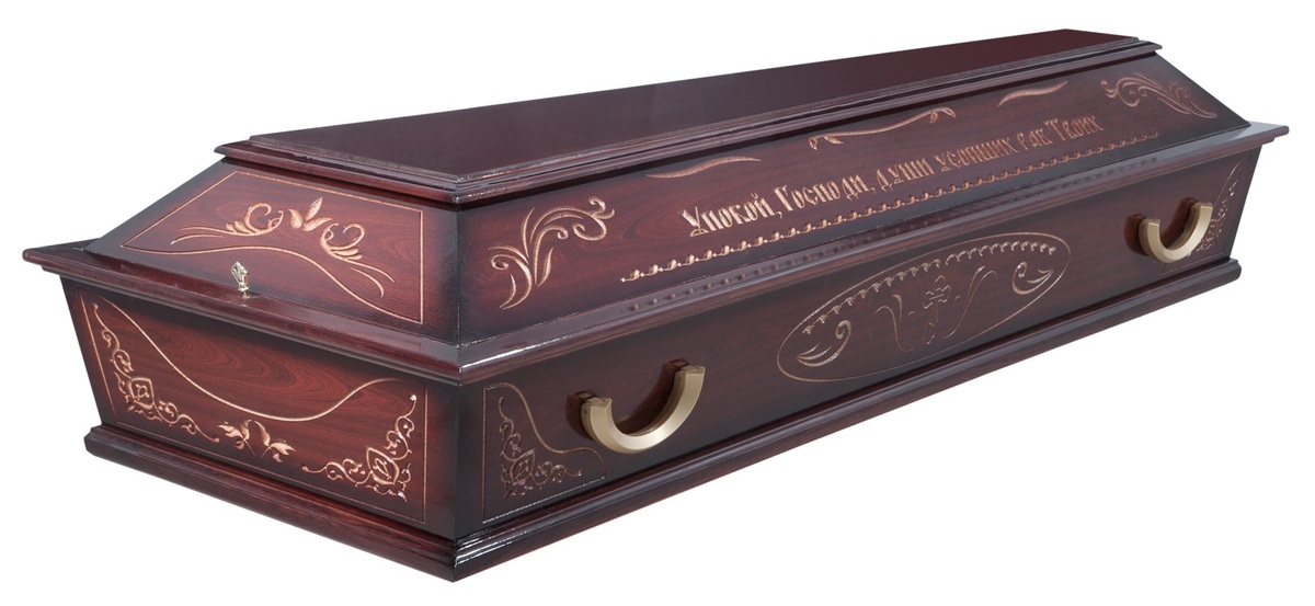Гроб "Резной" 4 гранный