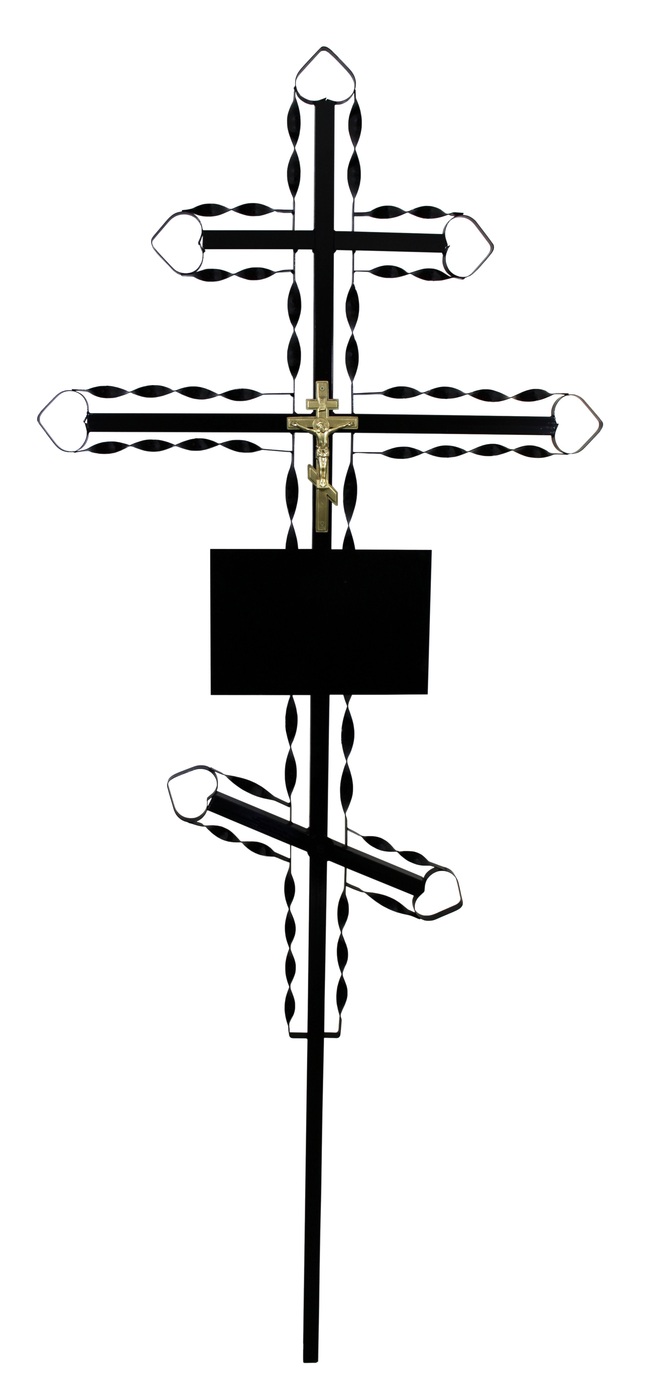 Крест на могилу металлический "Ажур"