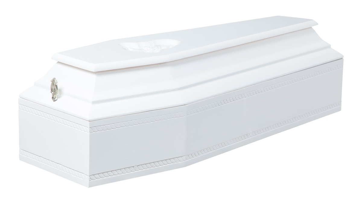 Гроб "Детский" Ангел 6 гранный