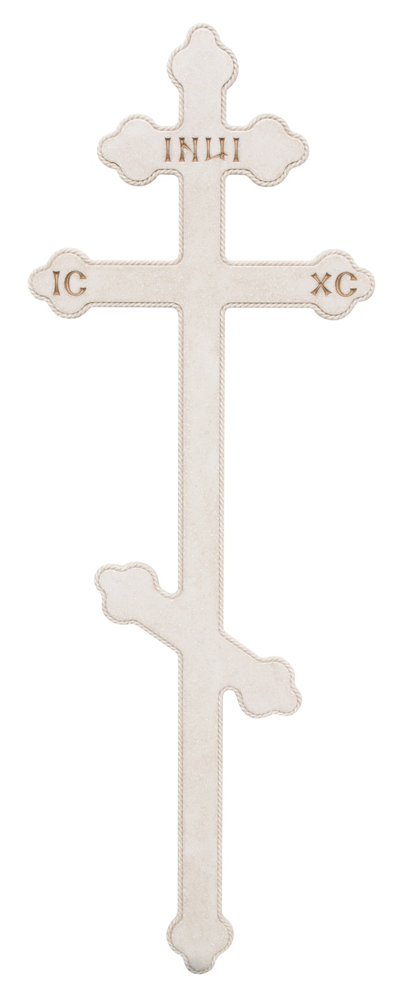Крест Ажурный белый