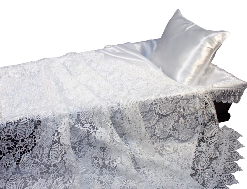 Набор ритуальный "Ажур" белый