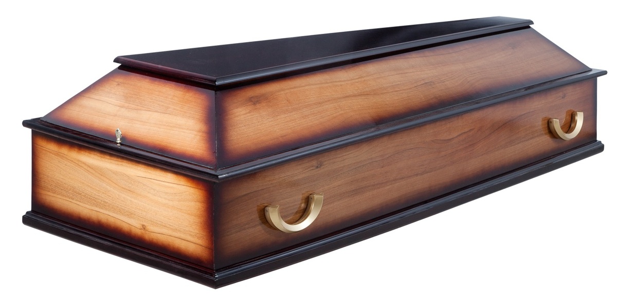 Гроб "Элегия" 4 гранный светлый