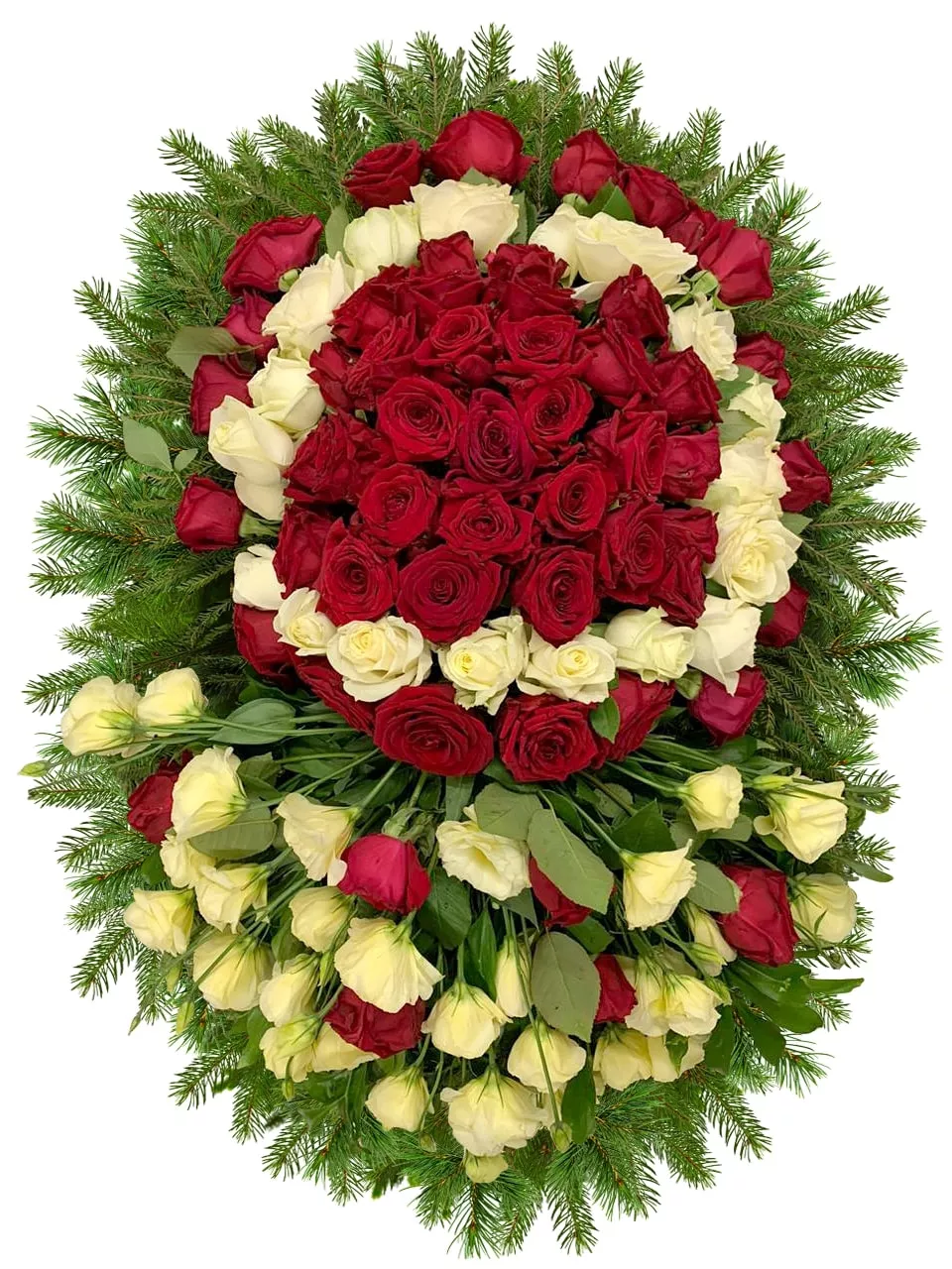 Венок из живых цветов 14