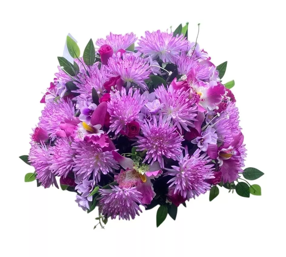 Корзина "Плетеная" XL сиреневая