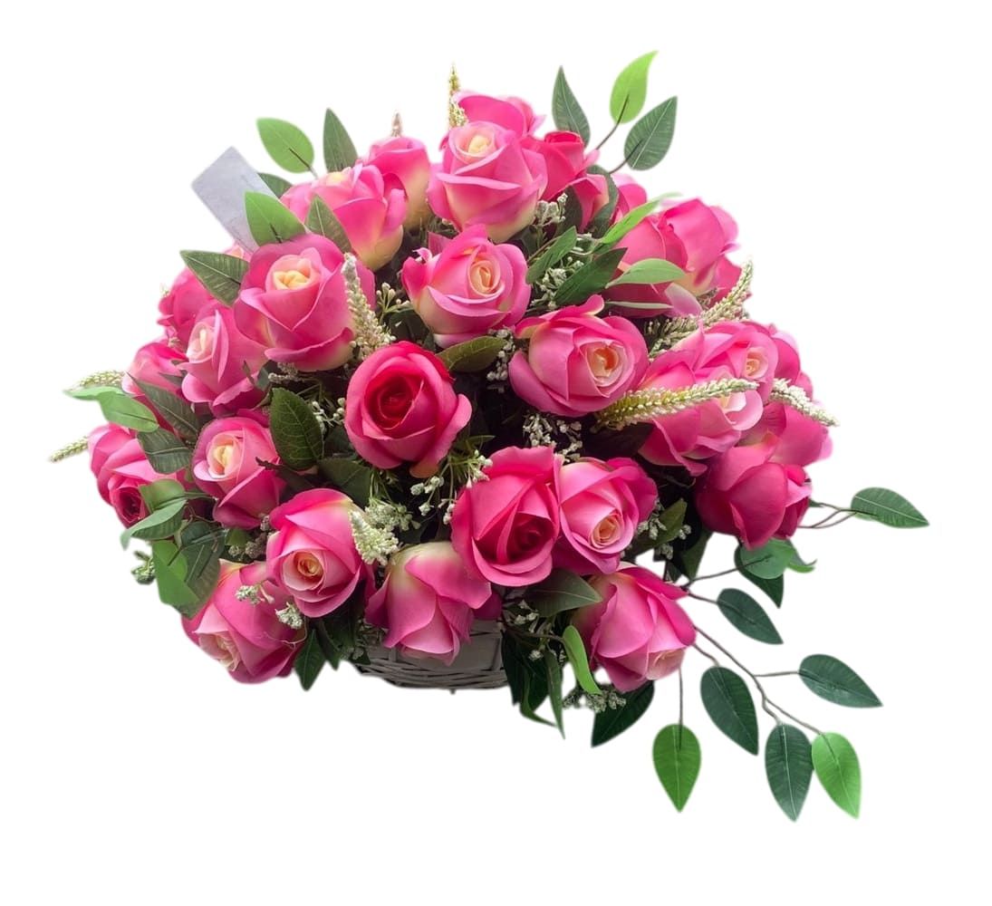 Корзина "Плетеная" XL розовая