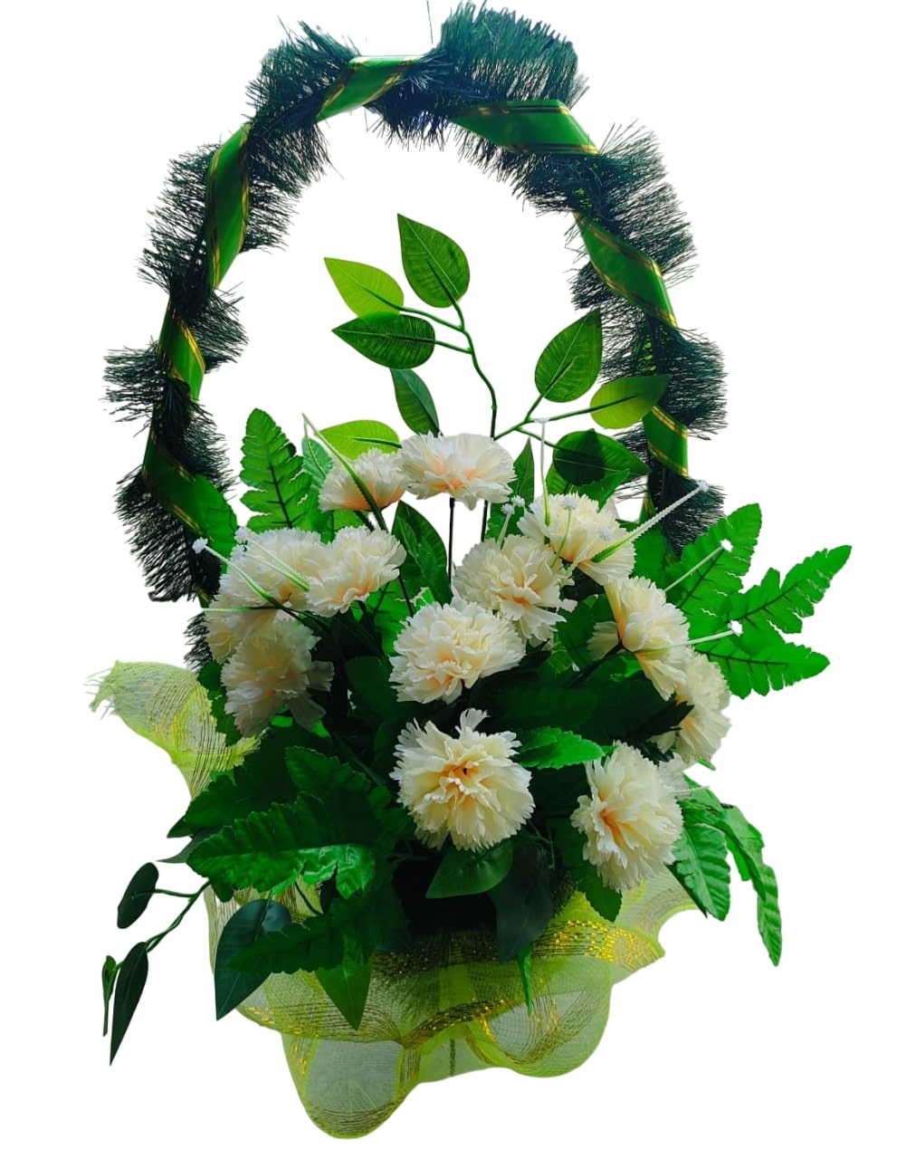 Корзина "Стульчик" заказ кремовая