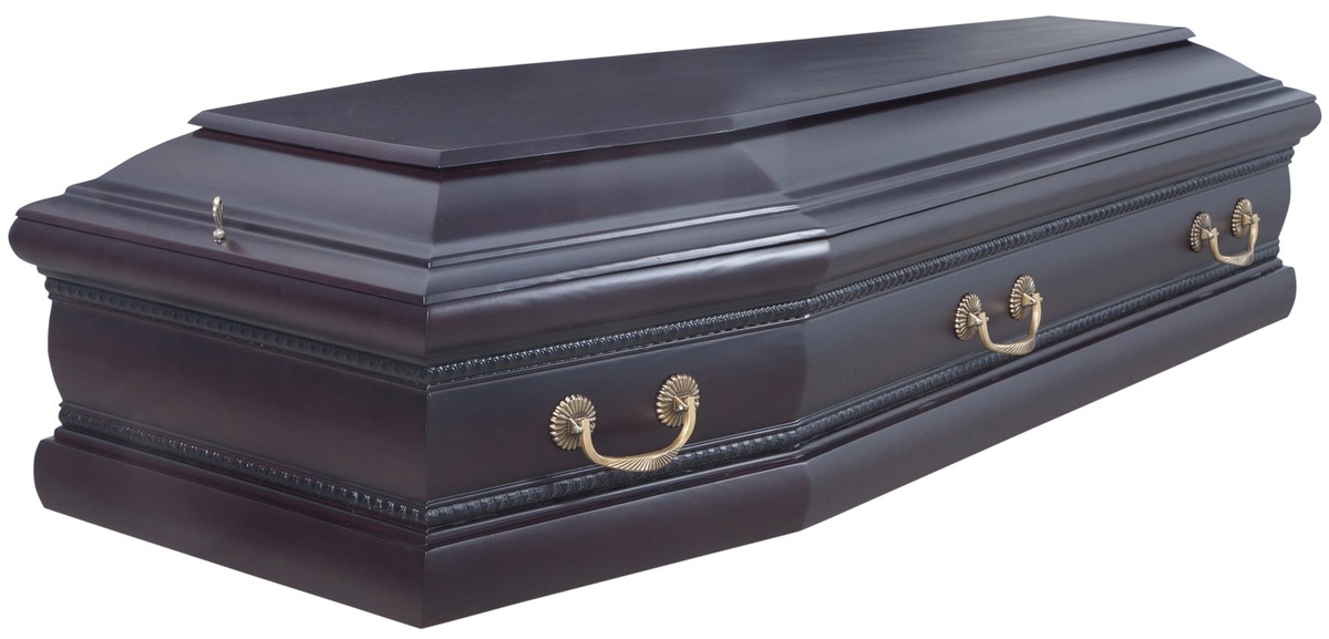 Гроб "Бергамо" 6 гранный колода