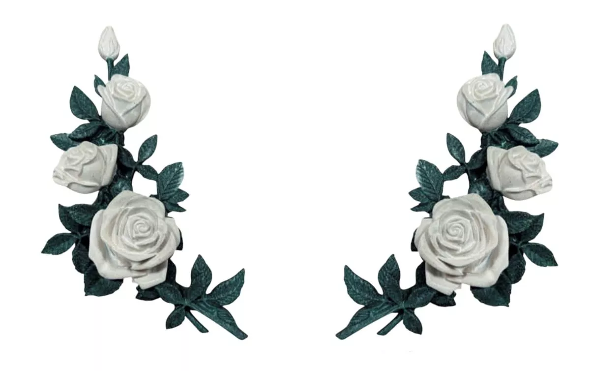 Роза куст 32см Белая