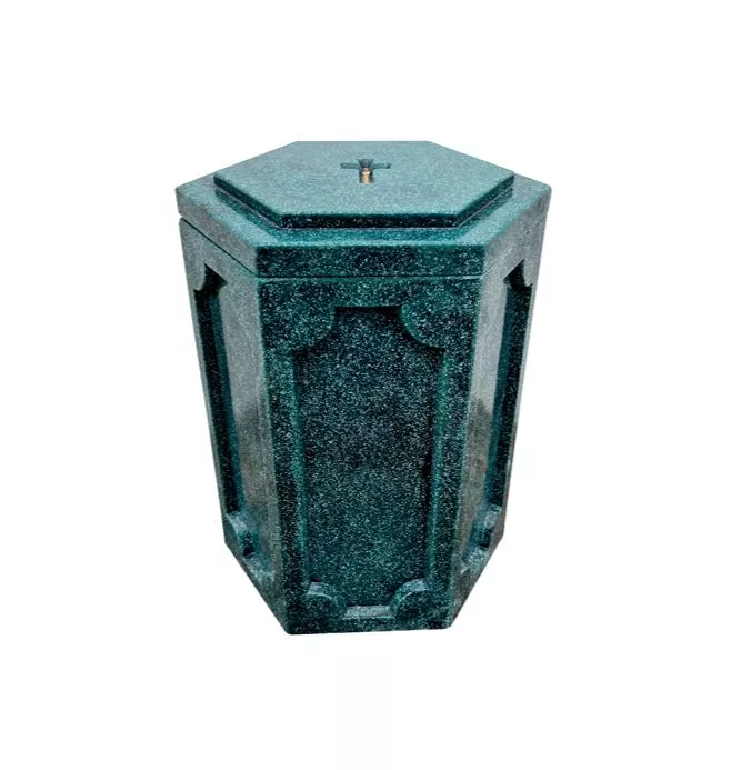 Урна для праха Призма зеленая (24 см)