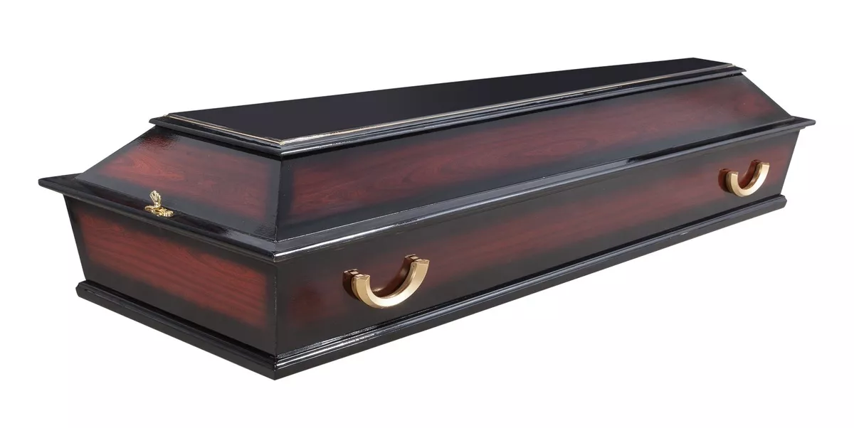 Гроб "Элегия" 4 гранный темный (уц)