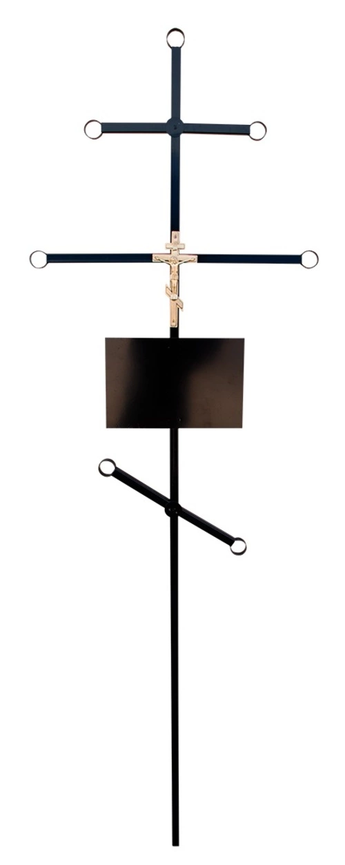 Крест на могилу металлический "Простой"