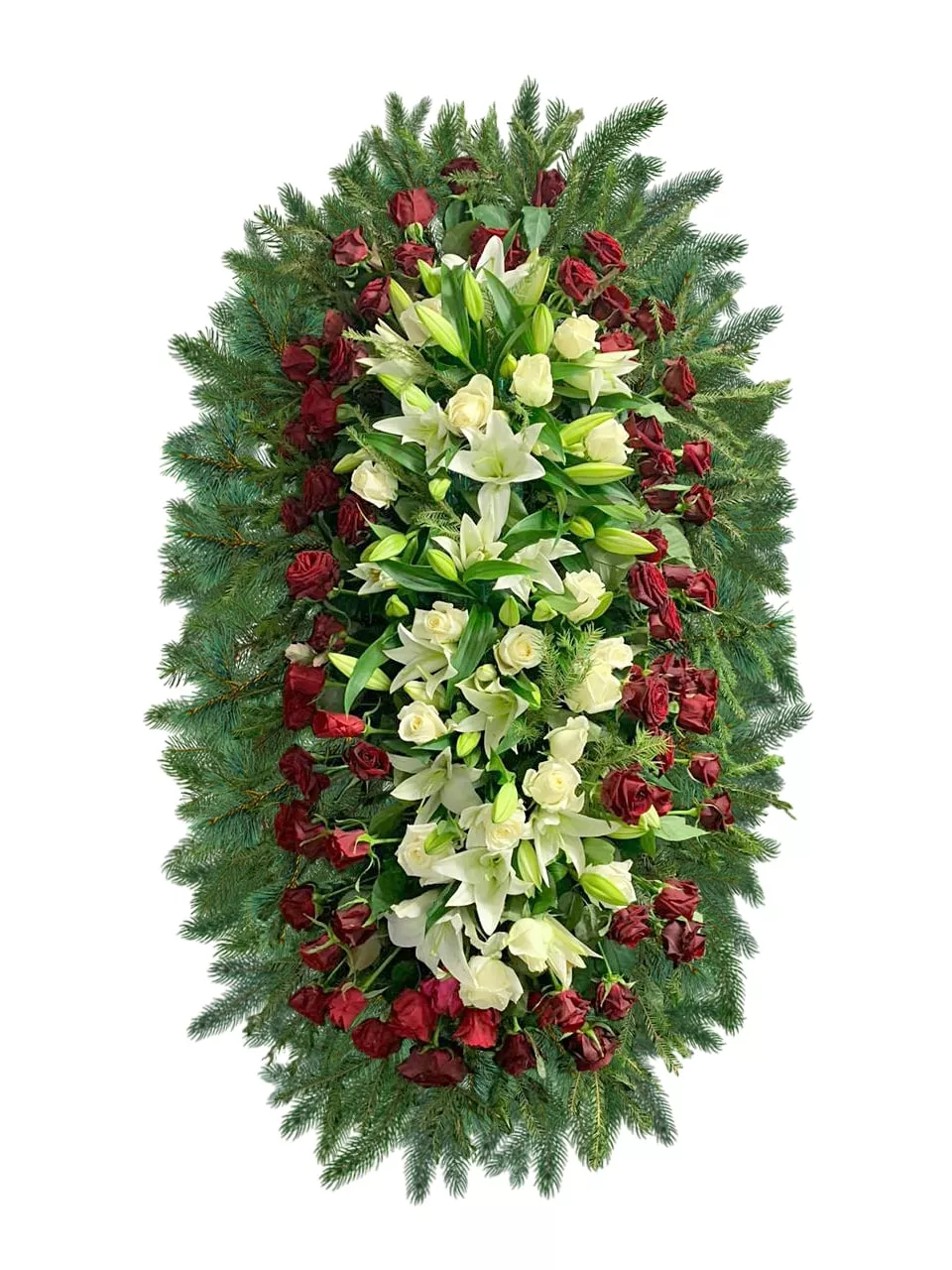 Венок из живых цветов 18