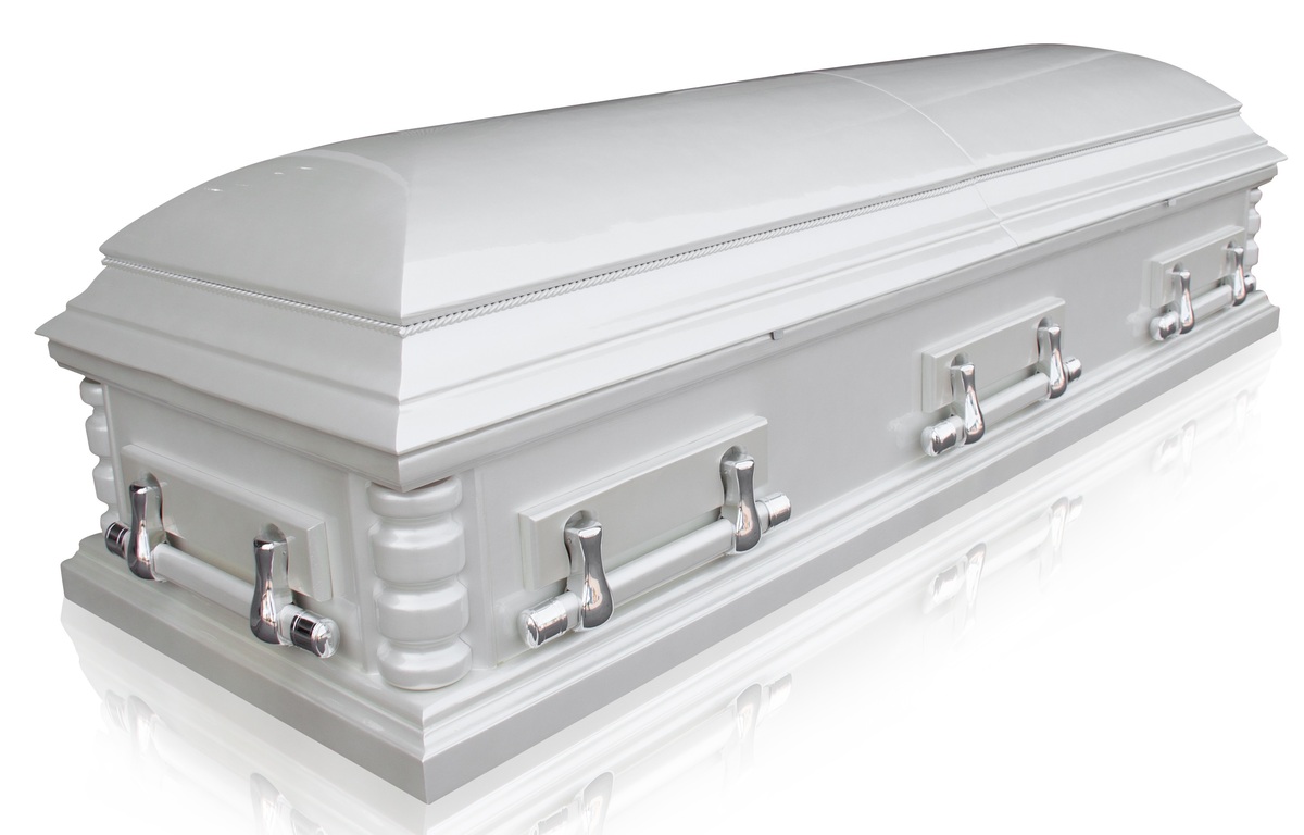 Гроб двухкрышечный "Хьюстон" жемчуг