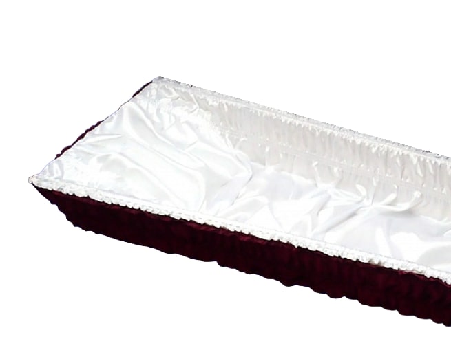 Постель в гроб атласная без золотого кружева