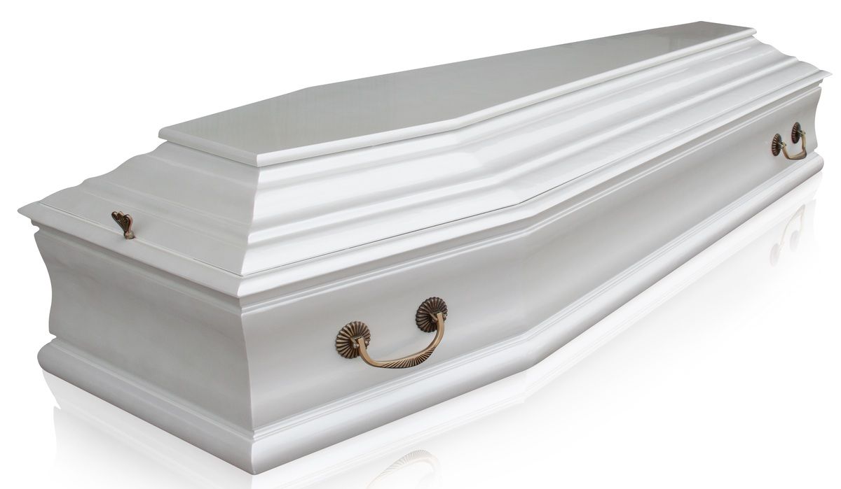 Гроб "Лоредо" 6 гранный Жемчуг