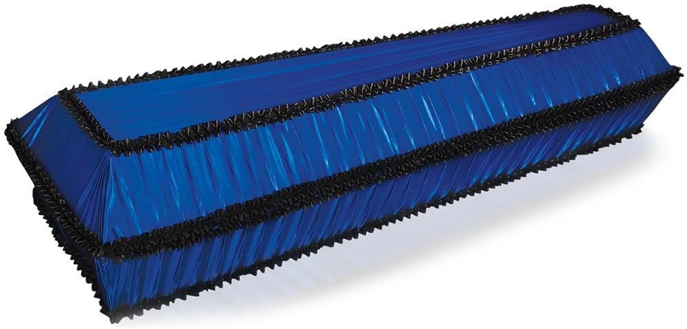 Гроб обитый тканью "Полугофре" Атлас