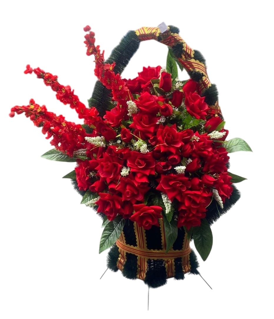 Корзина "Ладья" большая элит красная