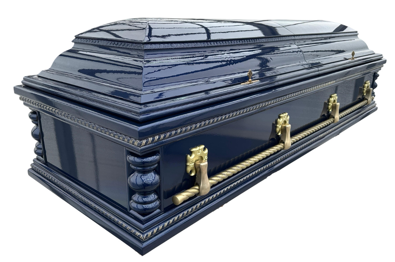 Гроб двухкрышечный "Вегас" Синий