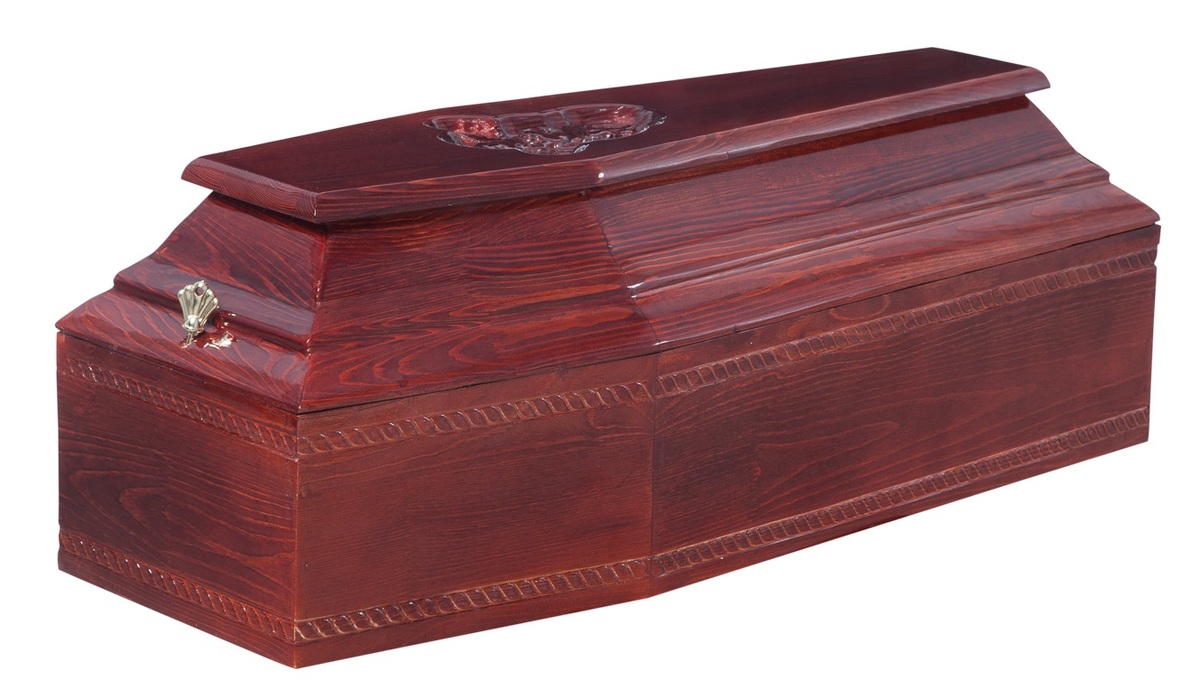 Гроб "Детский" Ангел 6 гранный