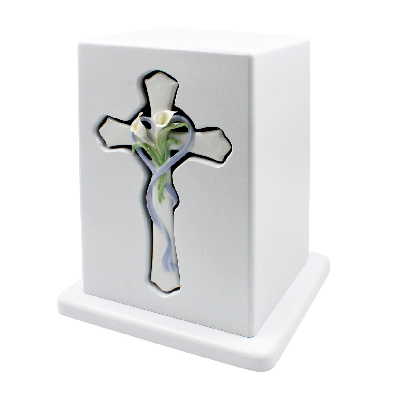 Урна для праха "Благословение" белая эмаль